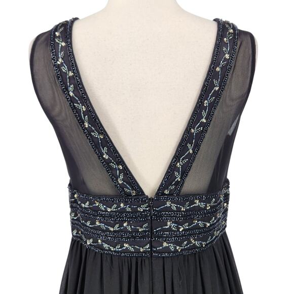 OC OC Silk Beaded Gown – Timeless Elegance, Formal Statement - Picture 7 of 11